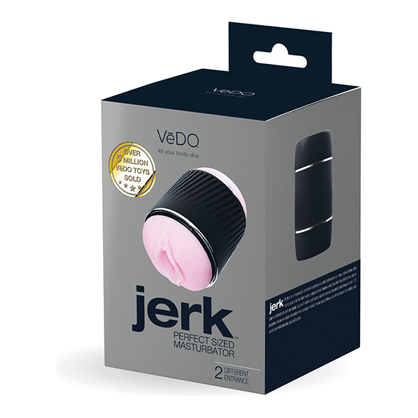 VeDO Jerk Masturbation Sleeve - Black-Pink