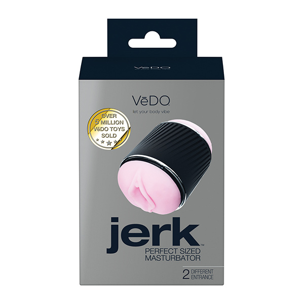 VeDO Jerk Masturbation Sleeve - Black-Pink - Image 4