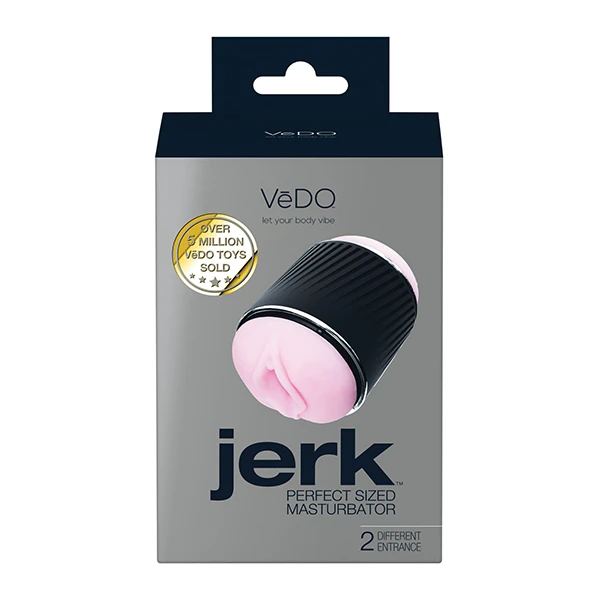VeDO Jerk Masturbation Sleeve - Black-Pink - Image 4