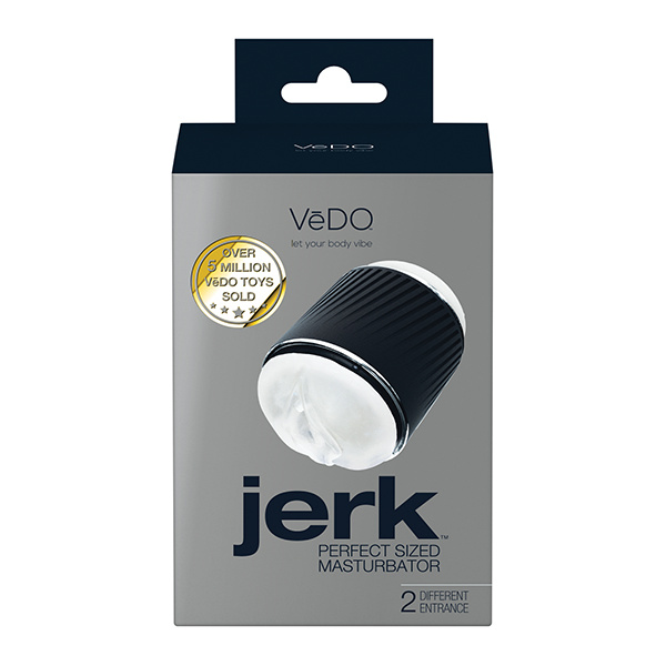 VeDO Jerk Masturbation Sleeve - Black-Clear - Image 5