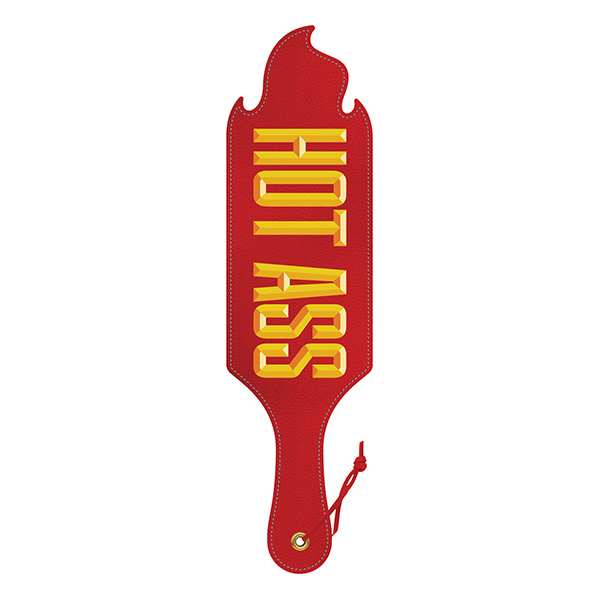 Wood Rocket Hot Ass Paddle - Multi-Color