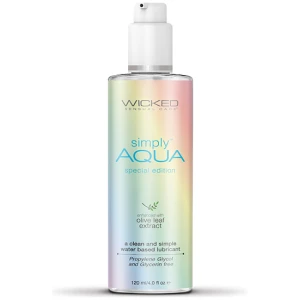 Wicked Sensual Care Simply Aqua Special Edition Water Based Lubricant - 4 oz