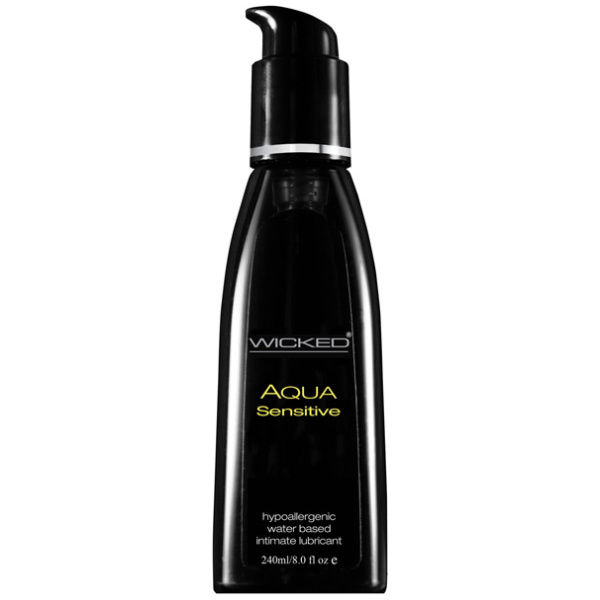 Wicked Sensual Care Hypoallergenic Aqua Sensitive Water Based Lubricant - 8 oz Unscented