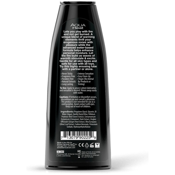 Wicked Sensual Care Heat Warming Waterbased Lubricant - Image 2
