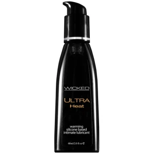 Wicked Sensual Care Ultra Heat Warming Sensation Silicone Based Lubricant - 2 oz