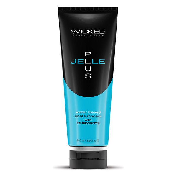 Wicked Sensual Care Jelle Plus Water Based Anal Lubricant With Relaxants - Oz