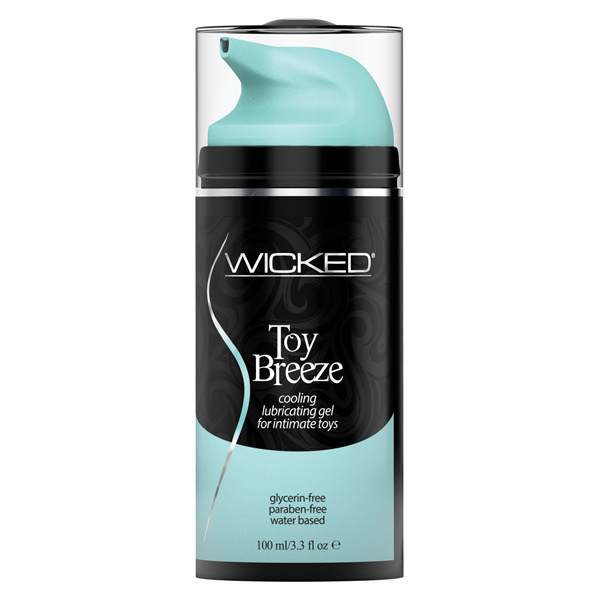 Wicked Sensual Care Toy Breeze Water Based Cooling Lubricant - 3.3 oz