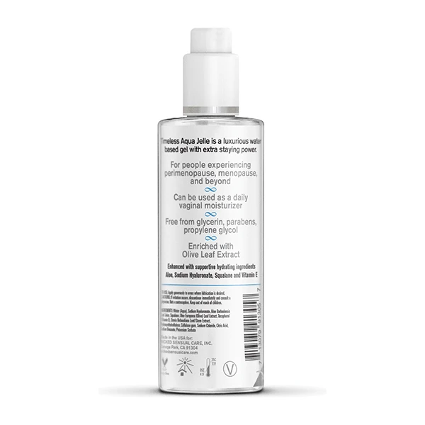 Wicked Sensual Care Simply Timeless Aqua Jelle Water Based Lubricant - 4 oz - Image 2