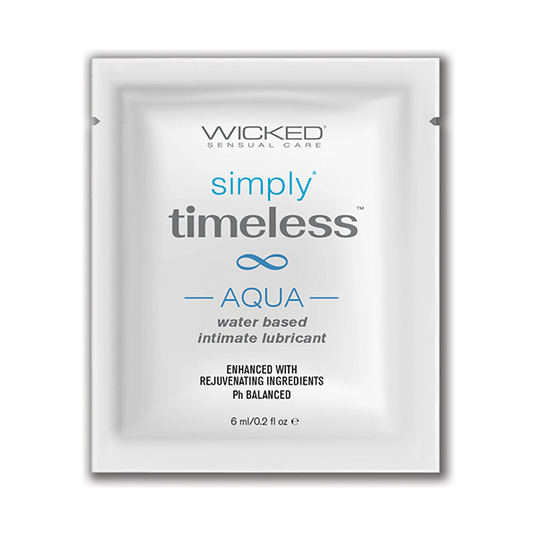 Wicked Sensual Care Simply Timeless Aqua Water Based Lubricant - oz