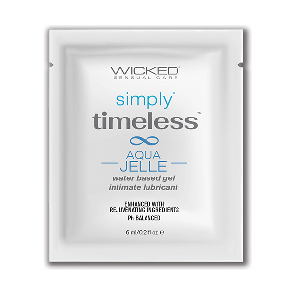 Wicked Sensual Care Simply Timeless Jelle Water Based Lubricant - .2 oz