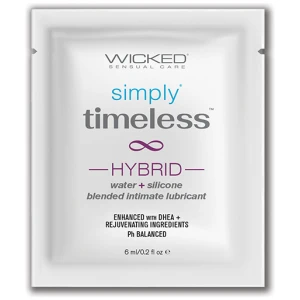 Wicked Sensual Care Simply Timeless Hybrid Water & Silicone Lubricant - oz