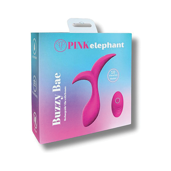 Pink Elephant Buzzy Bae Rechargeable Vibe w/Remote - Image 2