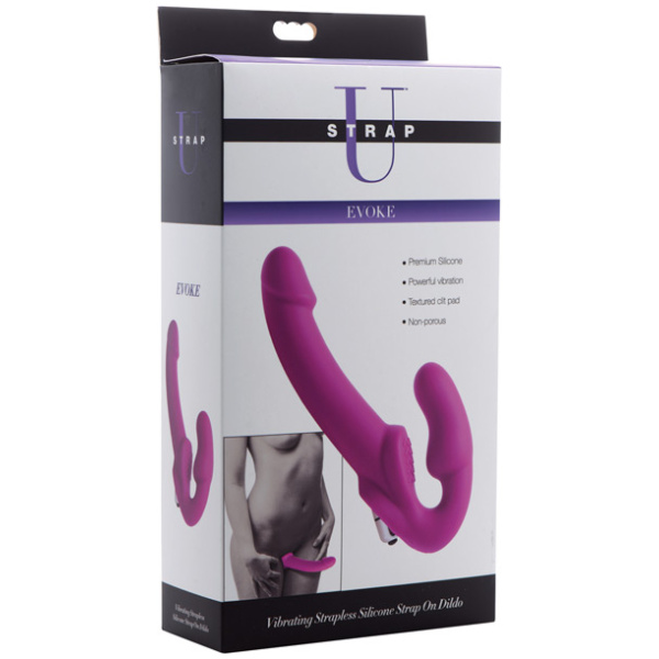 Strap U Vibrating Strapless Silicone Strap on Dildo