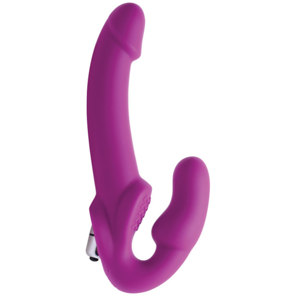 Strap U Vibrating Strapless Silicone Strap on Dildo - Image 4