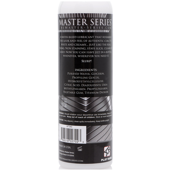 Master Series Jizz Unscented Lube - 8 oz - Image 2