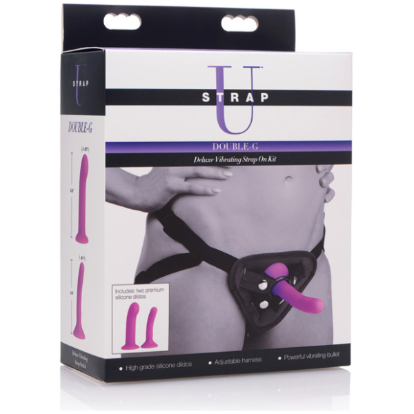 Strap U Double G Deluxe Vibrating Strap-On Kit