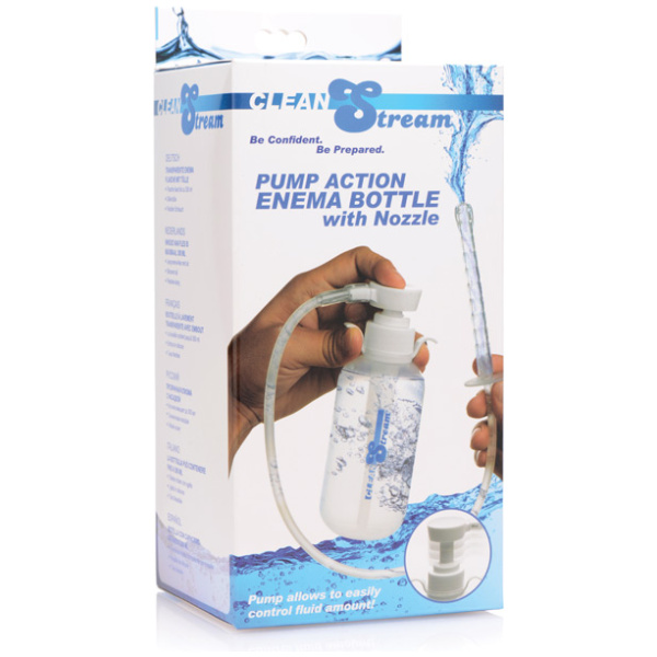 Cleanstream Pump Action Enema Bottle w-Nozzle