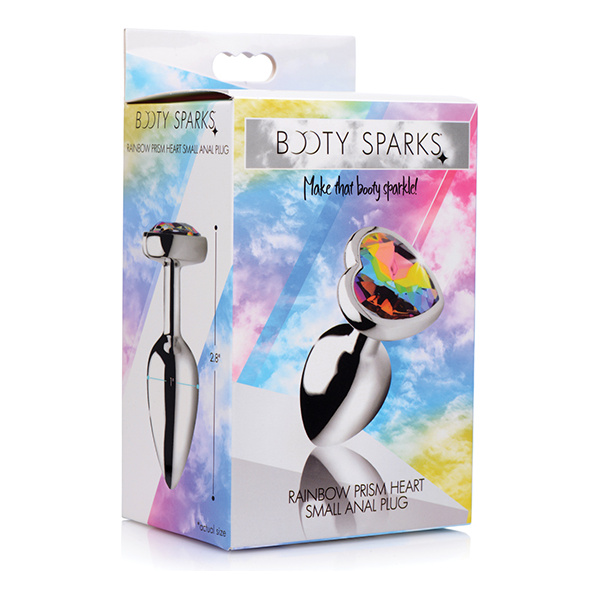 Bootysparks Rainbow Prism Heart Anal Plug