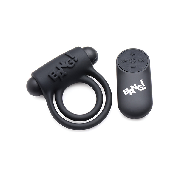 Bang! Vibrating Cock Ring & Bullet W/remote Control - Image 4