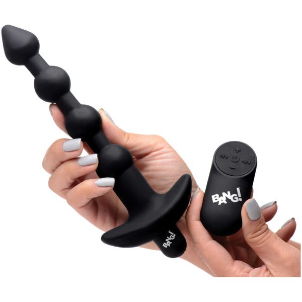 Bang! 28X Vibrating Silicone Anal Beads w/Remote Control - Image 5