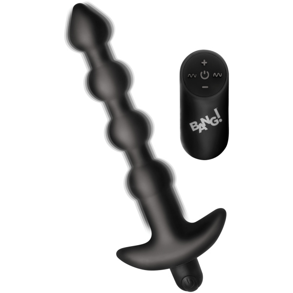 Bang! 28X Vibrating Silicone Anal Beads w/Remote Control - Image 3