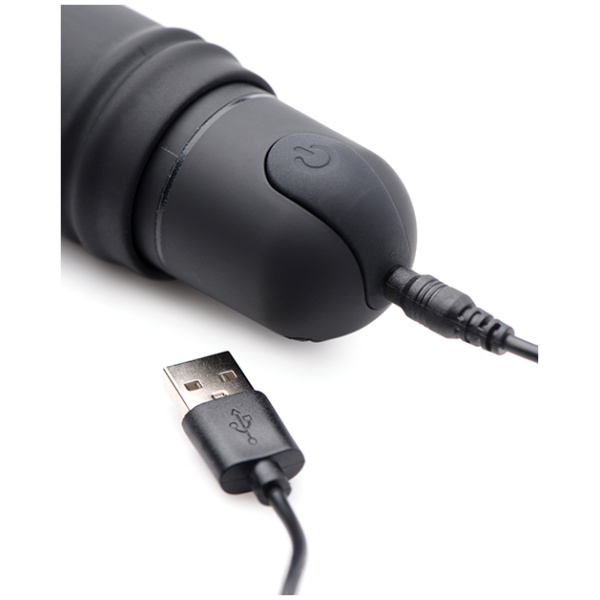 Bang! XL Bullet & Swirl Silicone Sleeve - Black - Image 3