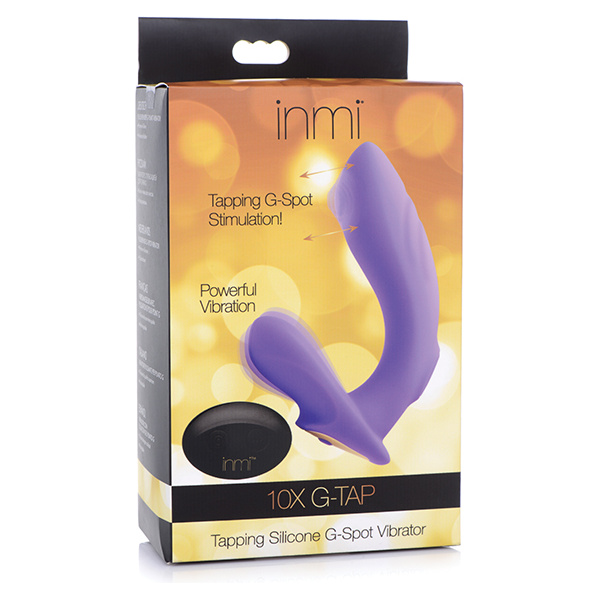 Inmi 10x G-Tap Tapping Silicone G Spot Vibrator - Purple