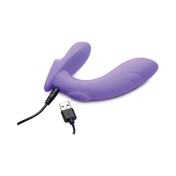 Inmi 10x G-Tap Tapping Silicone G Spot Vibrator - Purple - Image 2