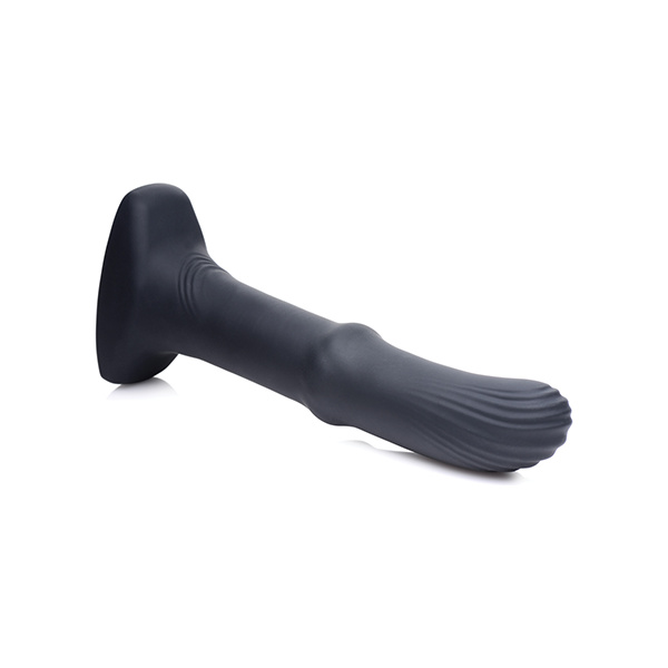 ThunderPlugs Sliding Shaft Silicone Vibrator w-Remote - Black - Image 5