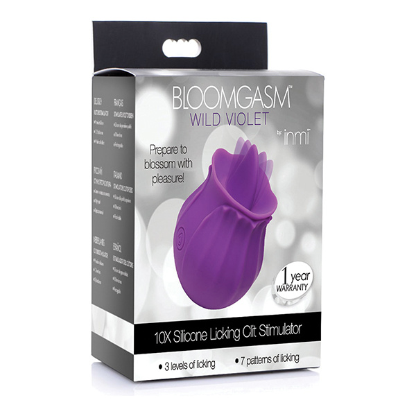 Inmi Bloomgasm Wild Violet 10X Licking Stimulator - Purple