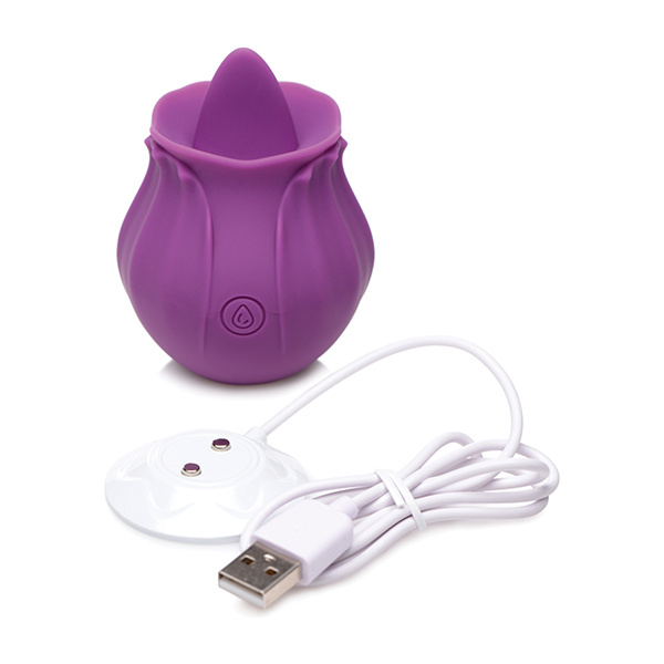 Inmi Bloomgasm Wild Violet 10X Licking Stimulator - Purple - Image 5