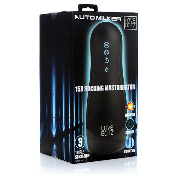 The Milker Auto Milker 15x Sucking Masturbator - Black