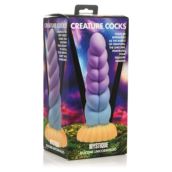 Creature Cocks Unicorn Silicone Dildo - Multi Color