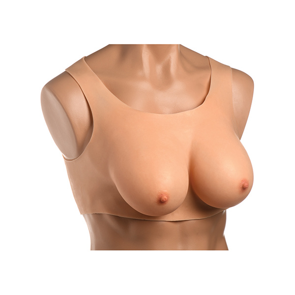 Master Series Perky Pair D Cup Silicone Breasts - Light - Image 5