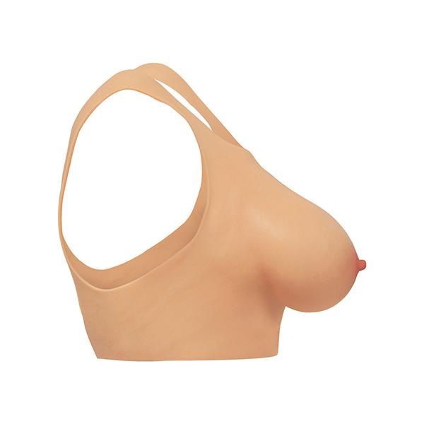 Master Series Perky Pair D Cup Silicone Breasts - Light - Image 3