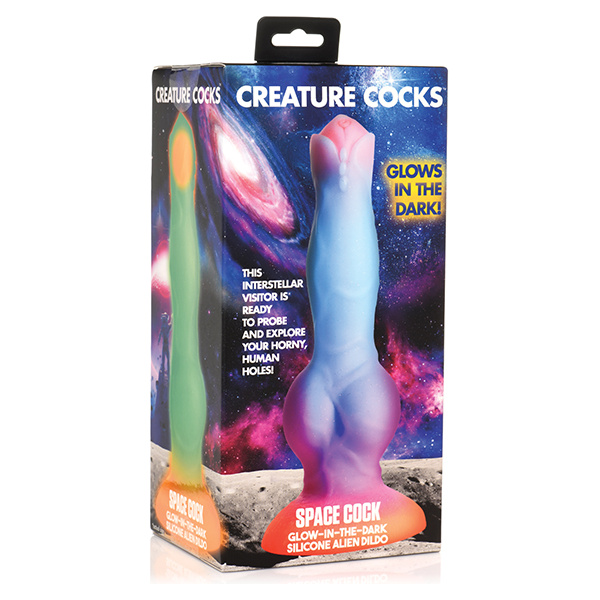 Creature Cocks Space Cock Silicone Alien Dildo - Glow in the Dark