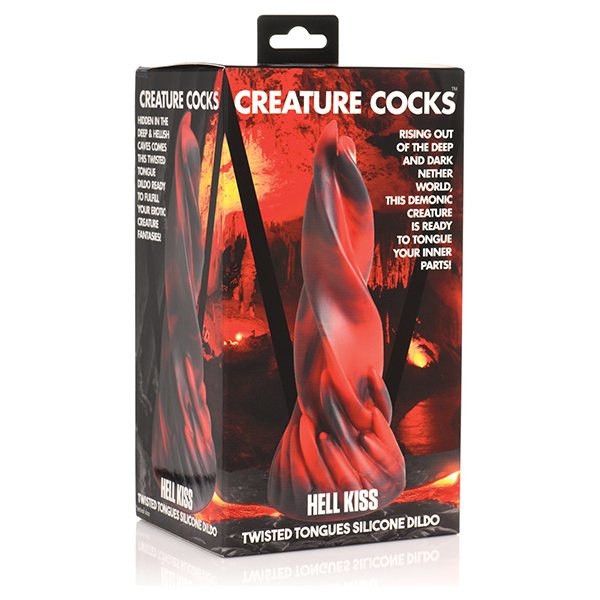 Creature Cocks Hell Kiss Twisted Tongues Silicone Dildo