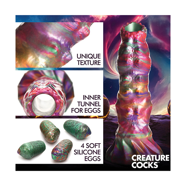 Creature Cocks Larva Ovipositor Silicone Dildo w-Eggs - Image 4