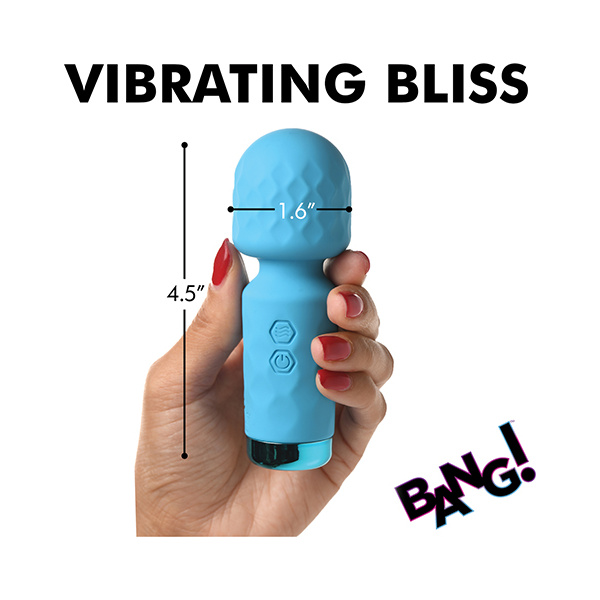 Bang! Mini Silicone Wand - Blue - Image 5