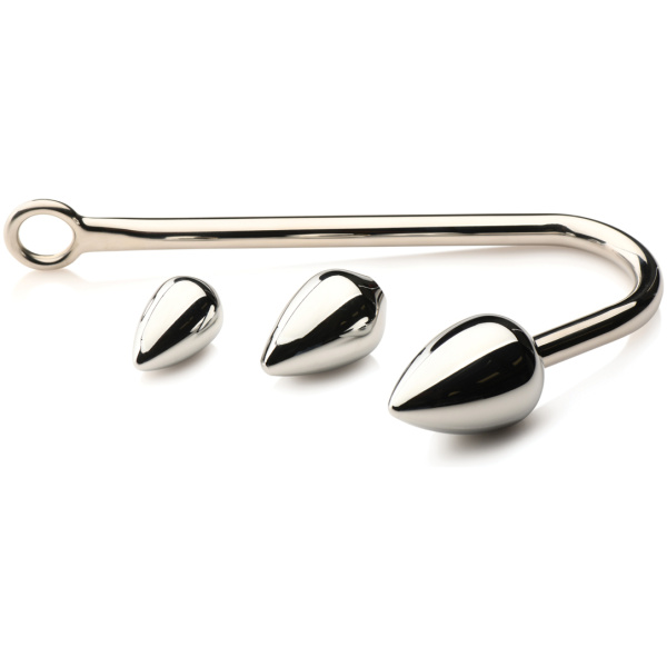 Master Series Anal Hook Trainer w-3 Plugs - Silver - Image 2