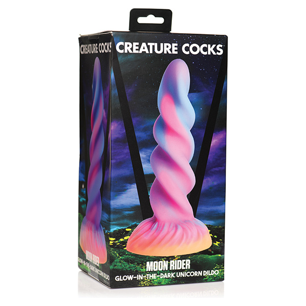 Creature Cocks Moon Rider Unicorn Dildo - Glow in the Dark