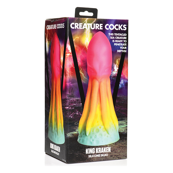 Creature Cocks King Kraken Silicone Dildo - Multi Color - Image 2