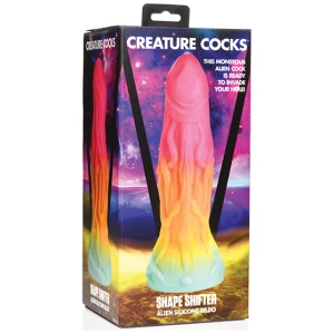 Creature Cocks Shape Shifter Alien Silicone Dildo - Multi Color