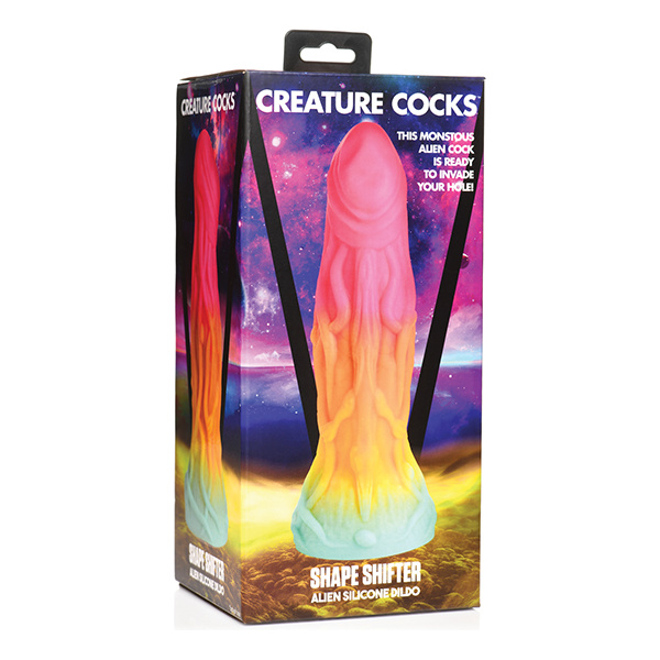 Creature Cocks Shape Shifter Alien Silicone Dildo - Multi Color