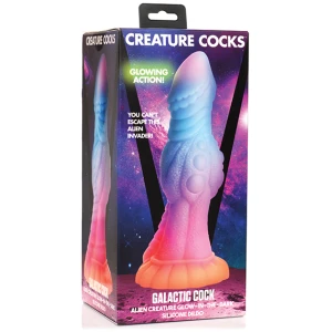 Creature Cocks Galactic Cock Alien Creature Silicone Dildo - Glow in the Dark
