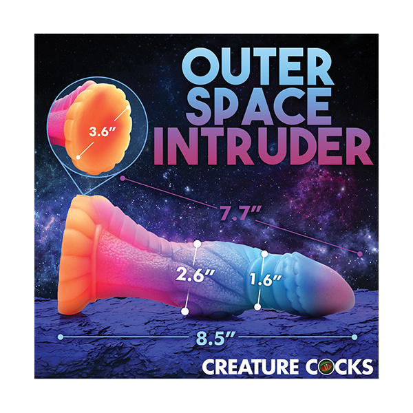 Creature Cocks Galactic Cock Alien Creature Silicone Dildo - Glow in the Dark - Image 5