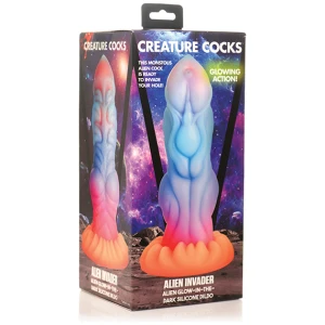 Creature Cocks Alien Invader Alien Glow-in-the-Dark Silicone Dildo