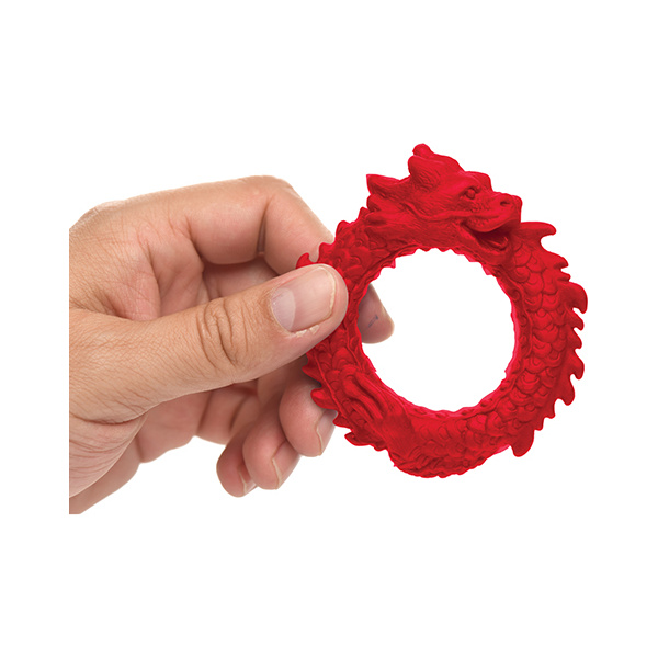 Creature Cocks Rise of the Dragon Silicone Cock Ring - Red - Image 2