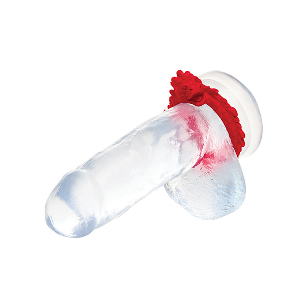 Creature Cocks Rise of the Dragon Silicone Cock Ring - Red - Image 5