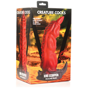 Creature Cocks King Scorpion Silicone Dildo -  Red